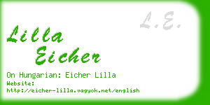 lilla eicher business card